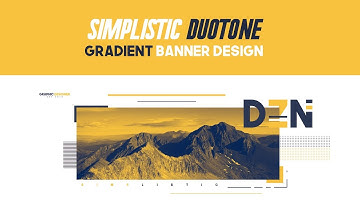 Photoshop Tutorial: Simplistic Duotone Gradient Banner Design