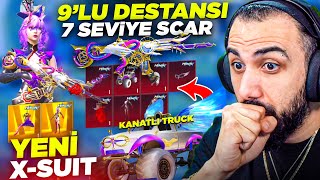 9'LU DESTANSI SET BİRDEN GELDİ!! 😮 YENİ 7 SEVİYE SCAR, NİHAİ SET VE KANATLI ARABA | PUBG MOBILE