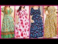 Latest Casual Wear Floral Print A-Line Summer Long Maxi Dresses Style 2024