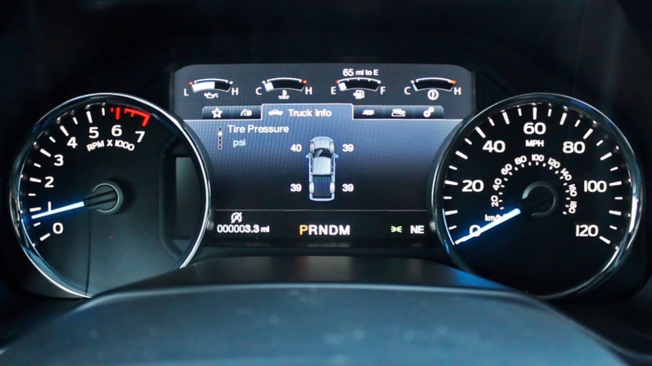 2016 Ford Escape Tire Pressure Display