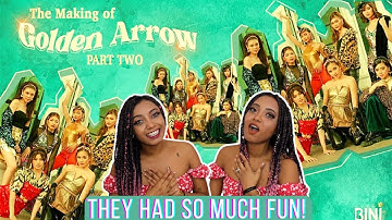 BINI The Making of Golden Arrow (Part 2) | Latinas Twins Reaction - Minyeo TV 🇩🇴
