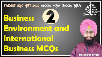 MCQ Practice on Business Environment and International Business // Class 2 // UGC NET JRF 2022