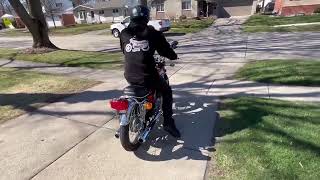 Honda cb175 bring a trailer cold startup and run