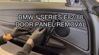 BMW 1 Series E82 E88 Door Panel Removal