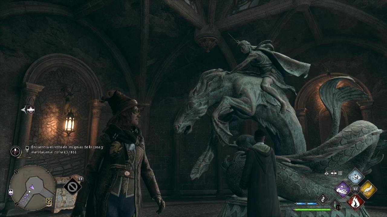 Hogwarts Legacy. Estatua de Kelpie.