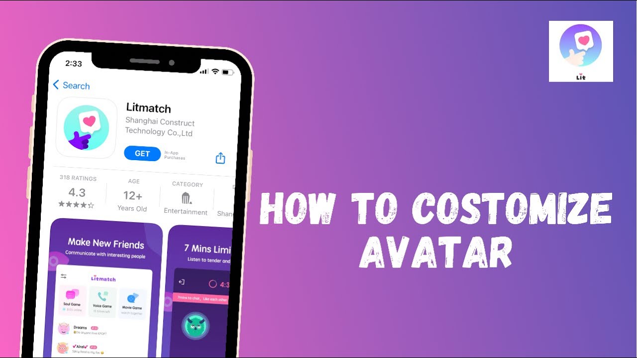 How to Customize your Avatar on LITMATCH App Change Avatar YouTube