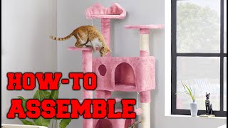 Yaheetech 70in MultiLevel Cat Tree Tall Cat Tower (ASSEMBLY)