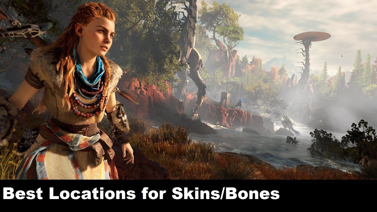 Horizon Zero Dawn Great Locations for Crafting Materials. All Animal Skins / Bones