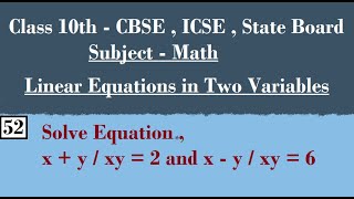 Solve X Y Xy 2 And X Y Xy 6 Youtube