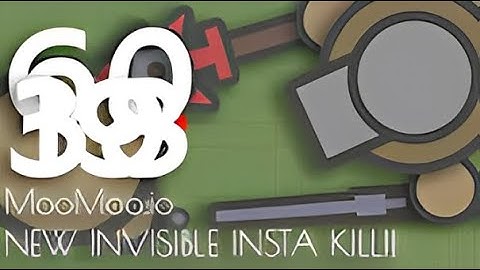 MooMoo.io - NEW INVISIBLE Insta Kill  TUTORIAL on how to Insta Kill with No Hat Shop! (AS Reupload)