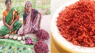 1 किलो कोल्हापुरी तिखट मसाला | Kolhapuri Masala | कांदा लसूण मसाला | How to make Kanda Lasun Masala