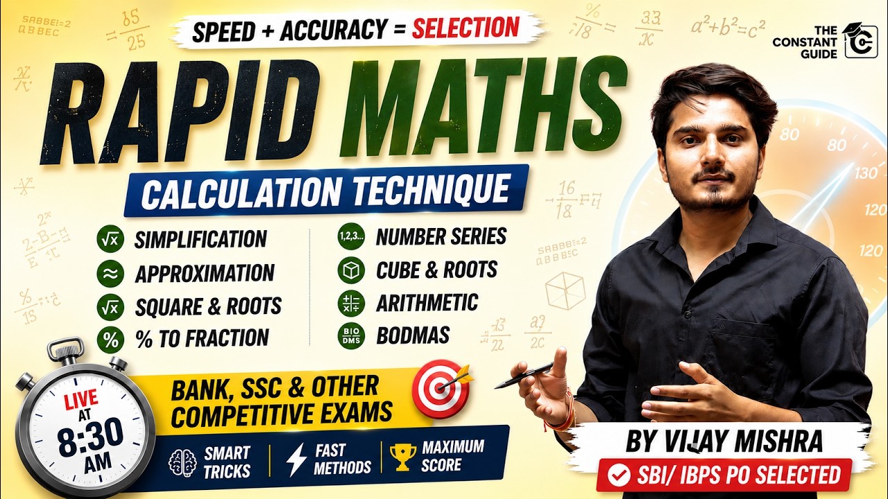 #176 Vedic Maths Tricks For Fast Calculation | Speed Maths for Bank ...
