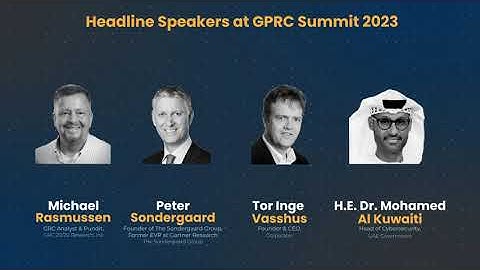 The G[P]RC Summit 2023 - Meet the Speakers and Partners!