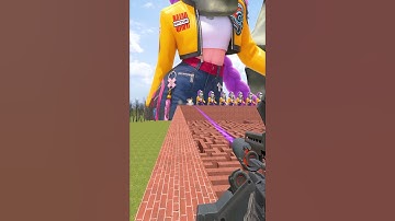 Moai and Rumi From Small To Giant In Maze #shorts