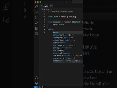 Template literal types