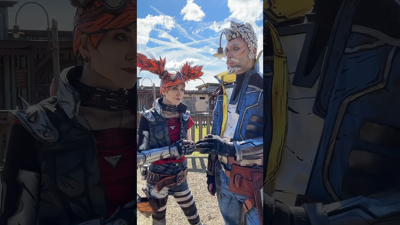 Just dobi.cosplay and me doing some Borderlands shenanigans.