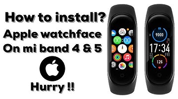 ✅Install Apple Watch face on your mi band 4 & 5. True method 100% worked.