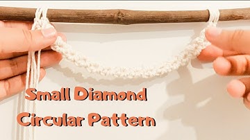 DIY Macrame Tutorial | Small Diamond Circular Pattern