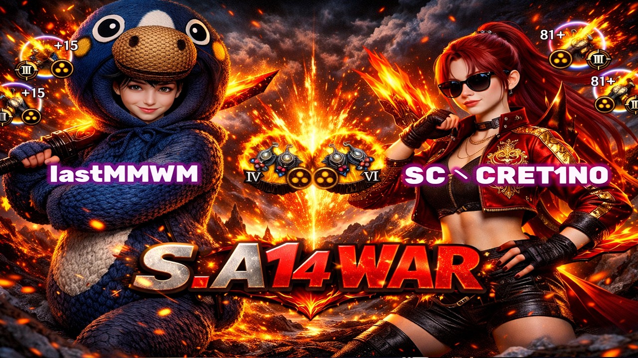 Команда lastMMWM против команды SC丶CRET1NO | Война S.A14 | Mir4