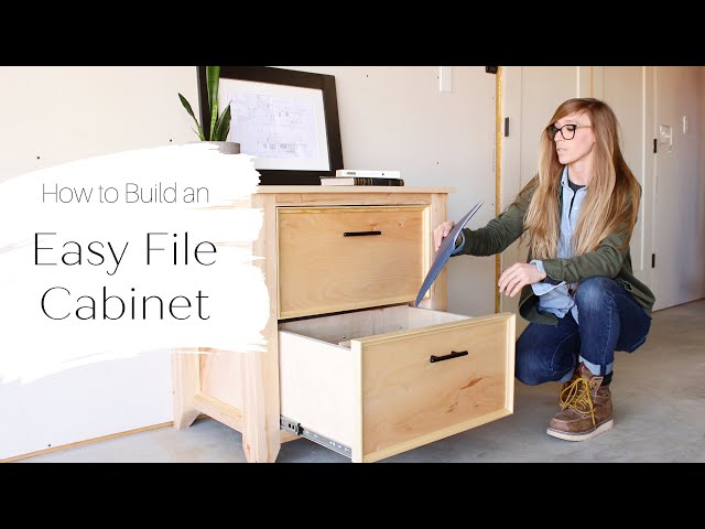 How To Build An Easy File Cabinet--{Using Plywood And 2X4S!} - Youtube