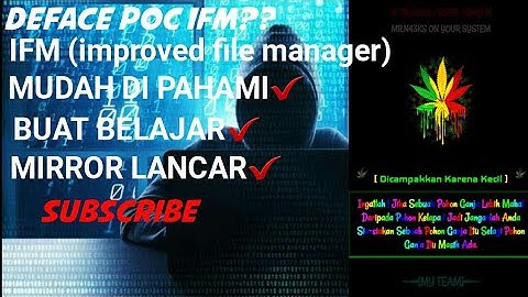 🔴Cara Deface Poc IFM (Improved File Manager)