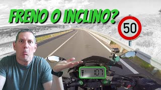 Las curvas en moto, que hacer si vas muy rápido?