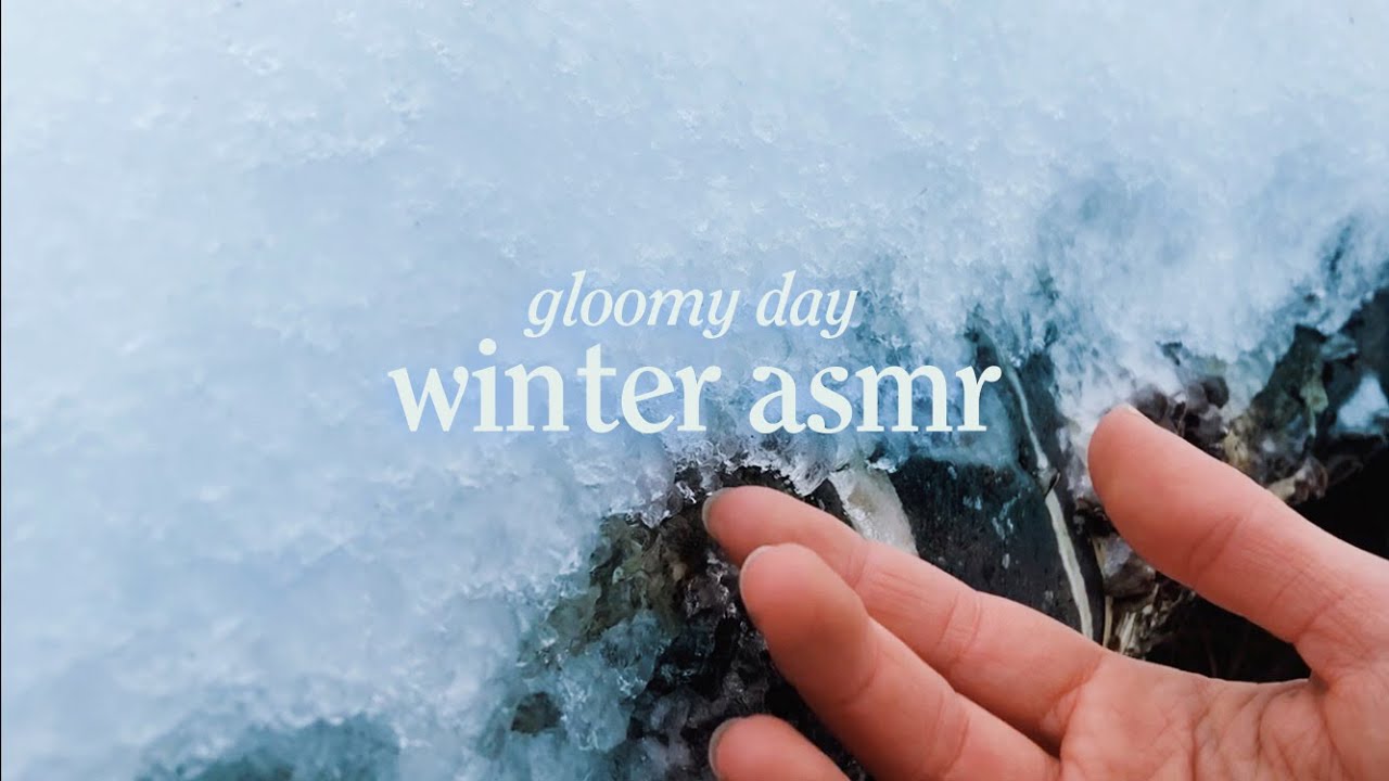 Nature ASMR - Tapping & Scratching Ice and Snow 🤍