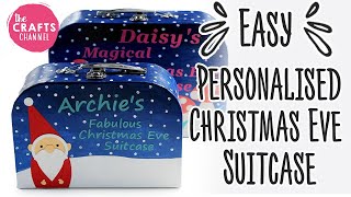 Easy Personalised Christmas Eve Suitcase | AD