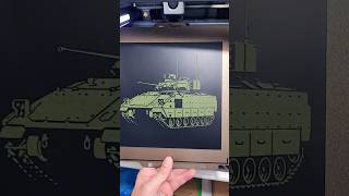 Army infantry fighting vehicle M2 Bradley,  designed by 3D Rey Bambu Handy App.