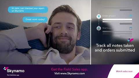 Skynamo: The Field Sales app for Managers and their teams. Get the app!