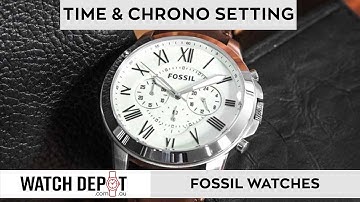 How to Change Time on a Fossil Watch