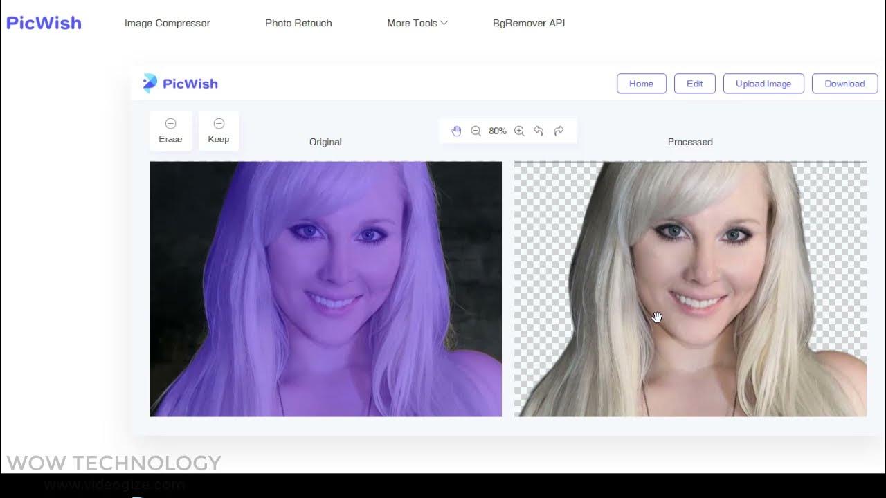 How to Remove Background online from Picture for Free with PicWish - YouTube