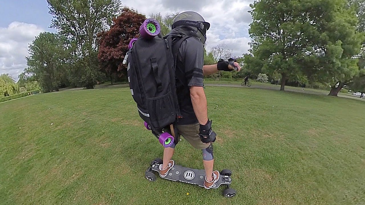 Fully Loaded! Evolve Electric Skateboards Backpack Filmed with Insta