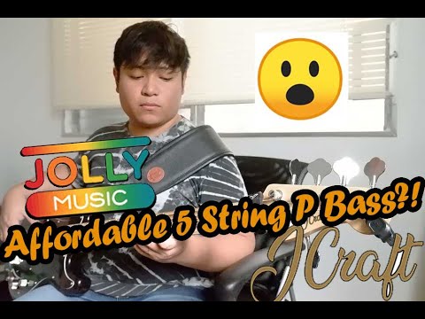 the-most-affordable-5-string-pbass?!-|-jcraft-pb-1-5-string-p-bass-guitar-demo