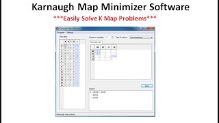 K Map software, easilly solve k map problems, karnaugh map solver, digital electronics, variable screenshot 3