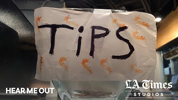 Tip jars are everywhere. She