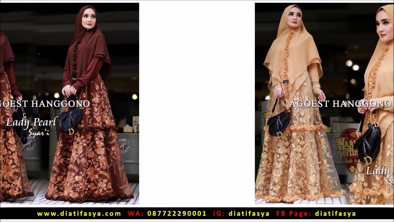 Model Gamis Syari Terbaru 2019 Bulan Februari