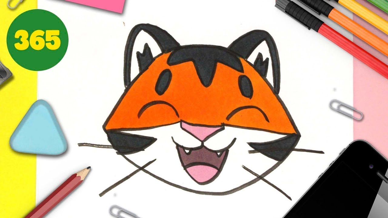 Come Disegnare Tigre Kawaii Youtube