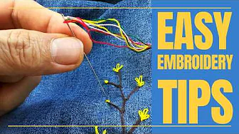 Creative Sewing Hacks: How to Embroider with Style (Jeans, Needles & More!)