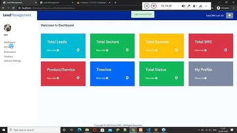 Lead Management CodeIgniter Project