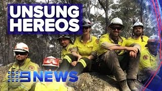 NPWS rangers helping fight fires in north NSW | Nine News Australia screenshot 5
