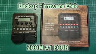 Backup Firmware Efek Acoustic ZOOM A1 FOUR MAIN PCB PCB-0993-02 D352 D338 D339 D340 D341