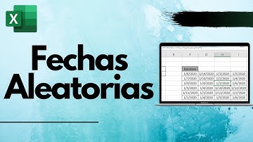 Como crear fechas aleatorias en Excel