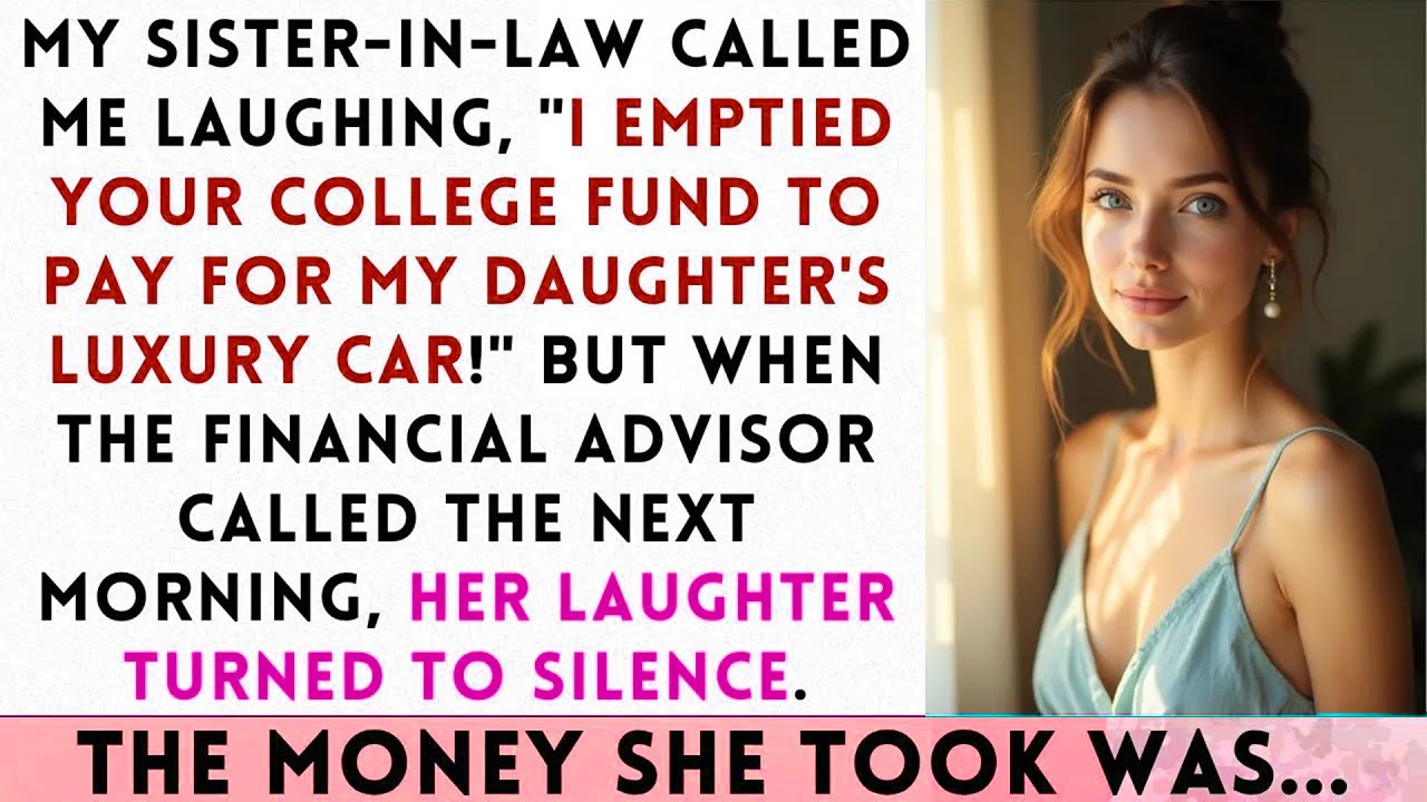 I Emptied Your College Fund! My SIL Laughed Through The Phone. The Financial Advisor's Call Next...