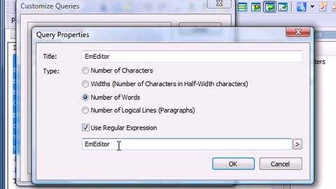 EmEditor  Text Editor Word Count Plug-in
