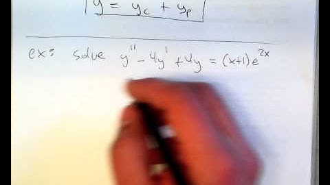 4.7 Variation of parameters (part 3)