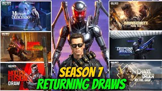 Season 7 Leaks All New Returning Draws Datesnew Armory Seriesfree Cpnew Eventsnew Changes Codm