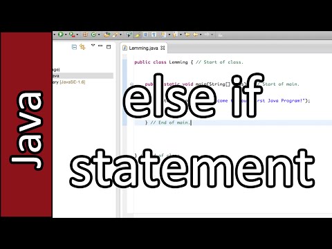 else if statement - Java Programming Tutorial #18 (PC / Mac 2015)