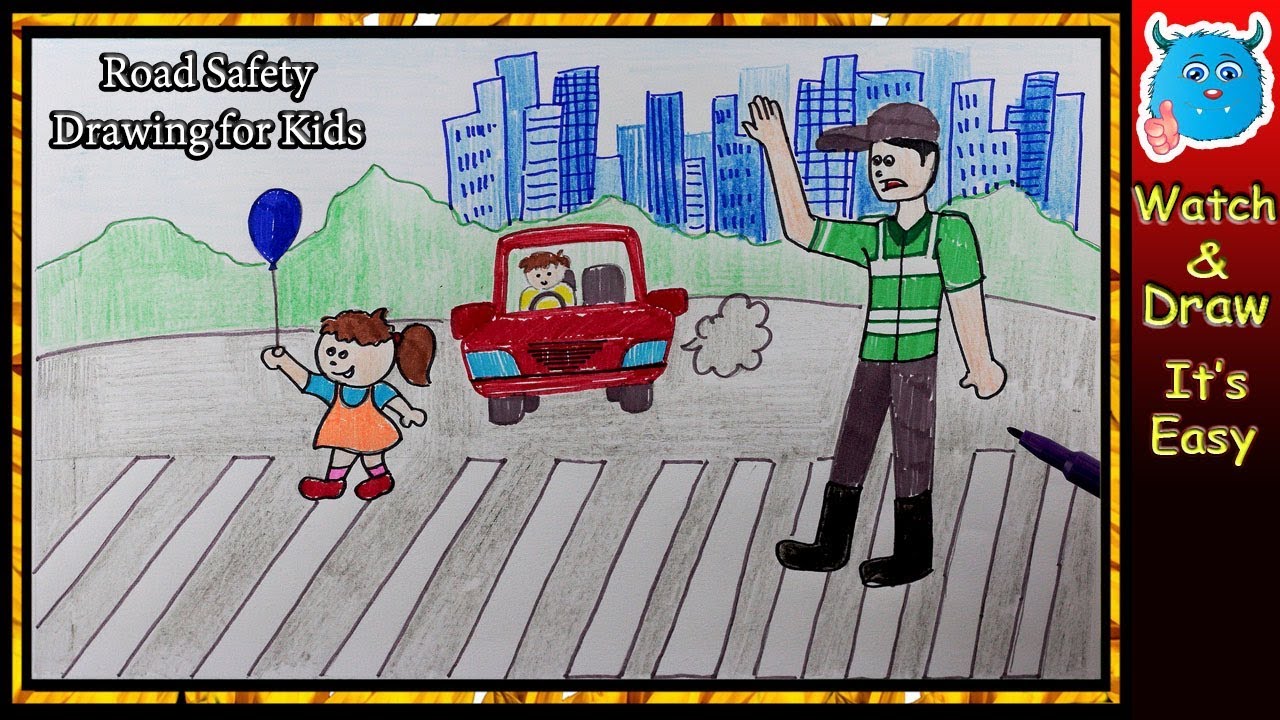 Featured image of post Road Safety Drawing For Class 1 - Greenway cycling and walking projects.