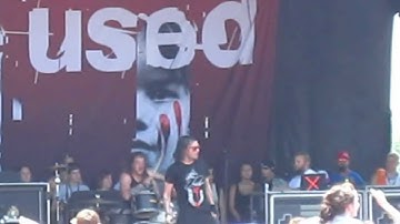 The Used performing live at the Vans Warped Tour 2012 Detroit Michigan 7/6/2012